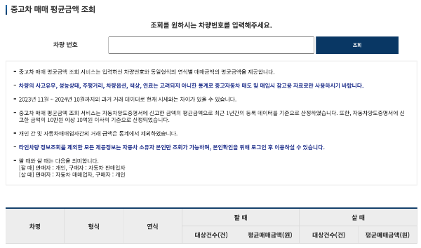 내 차 시세조회 - 자동차365