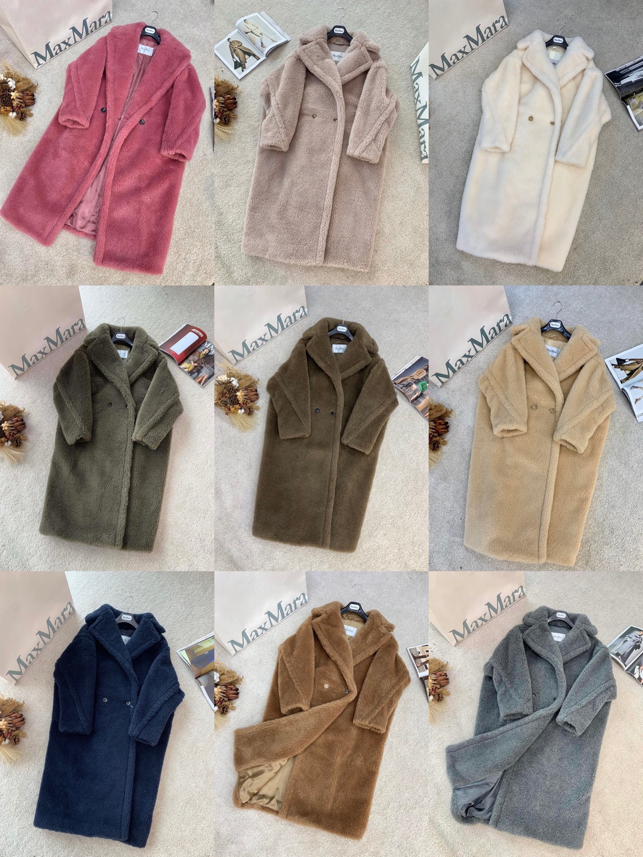  [MAXMARA] 막스마라 테디베어 아이콘 코트 10161513 (9 COLOR)