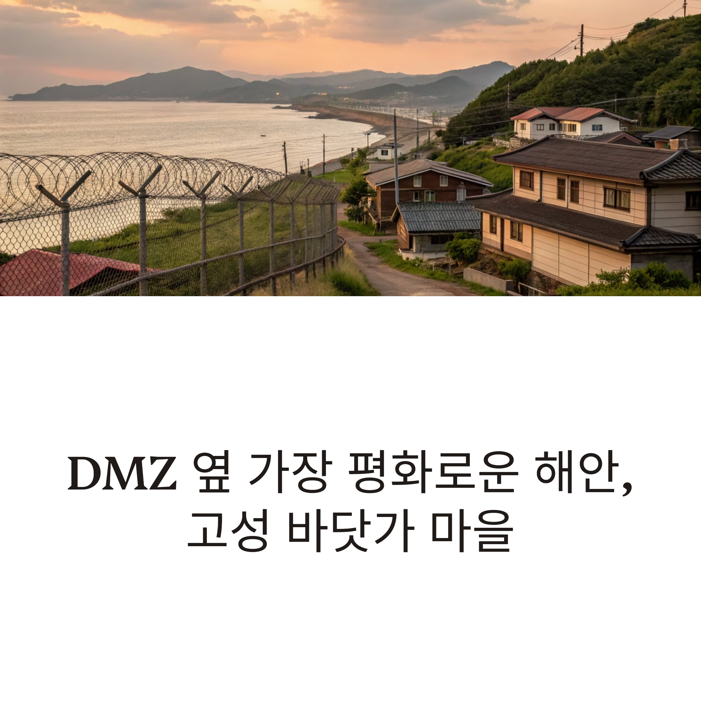 고성 바닷가 마을 여행기