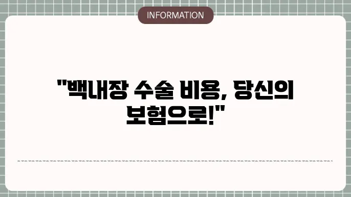 백내장 실손: 