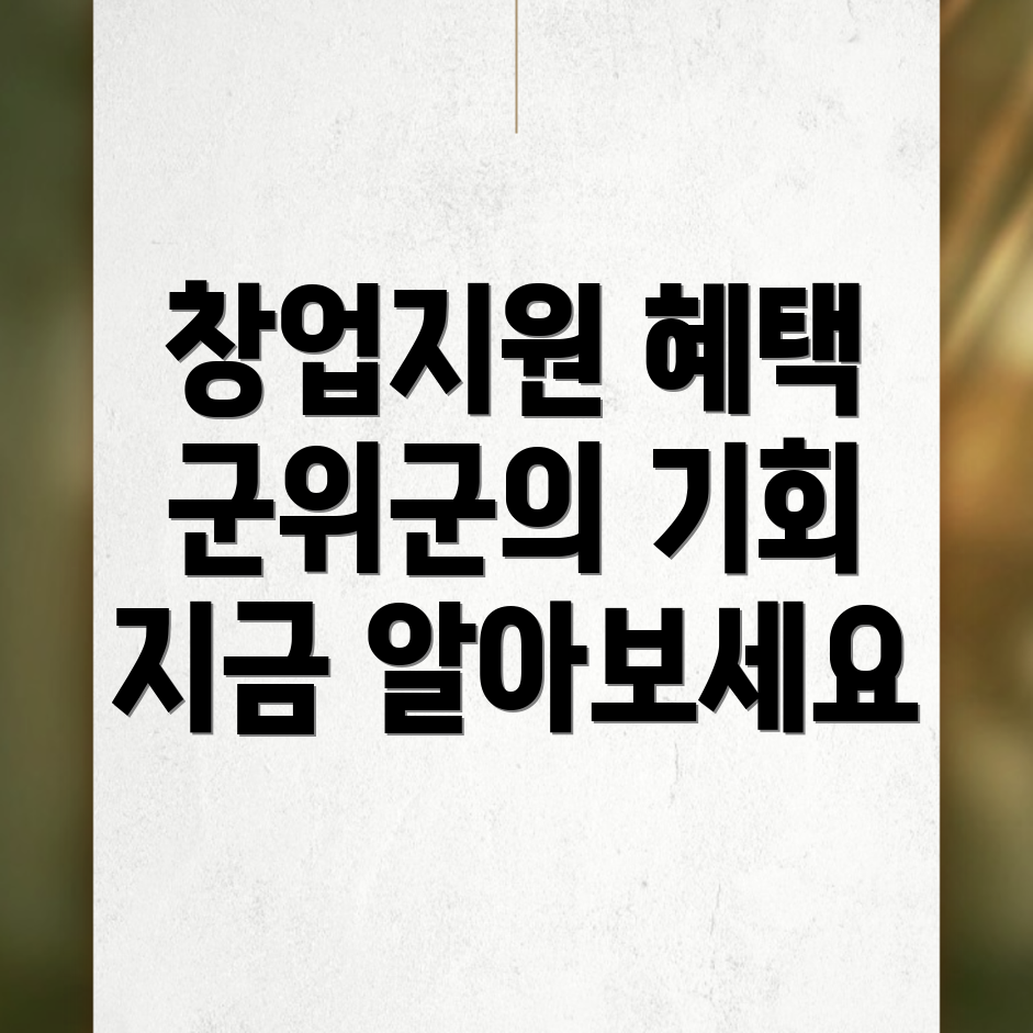 대구 군위군 창업지원 프로그램