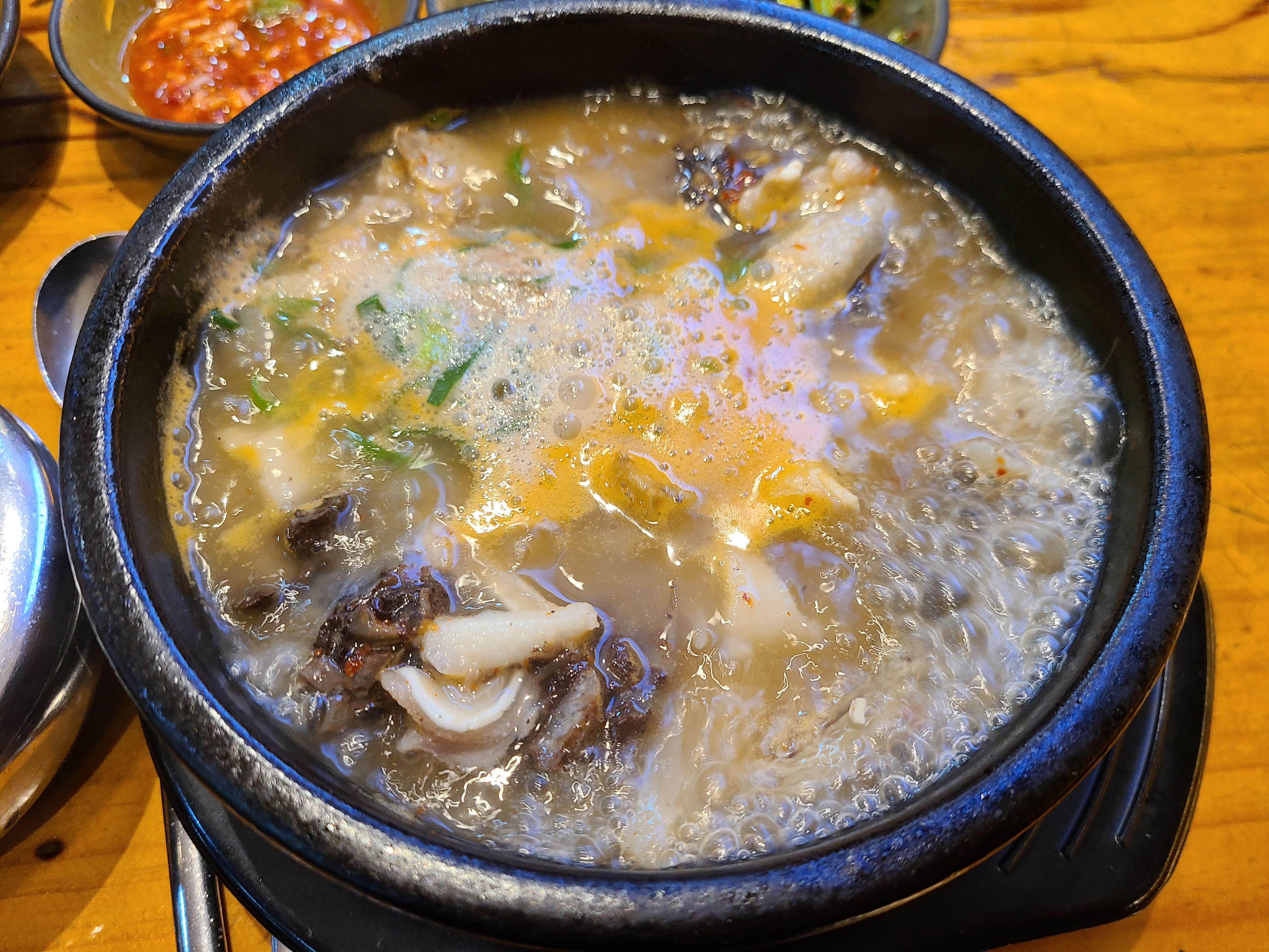 Korean Blood Sausage Rice Soup