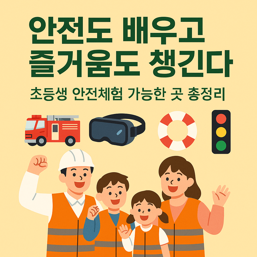 “안전도 배우고 즐거움도 챙긴다 – 초등생 안전체험 가능한 곳 총정리”