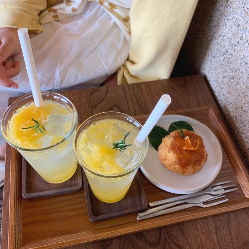 숨도 안쪽 카페 음료