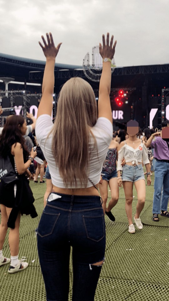  유현주 프로 청바지 골반 사진