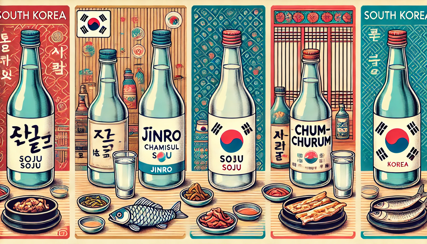 진로 vs 참이슬 vs 처음처럼! 대한민국 대표 소주 맛 비교와 분석