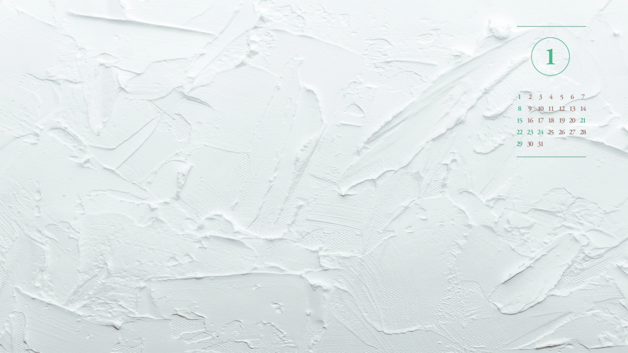 08 흰색 벽 A - 2023년1월달력배경화면