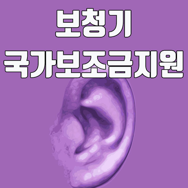  보청기 국가보조금지원 신청방법 및 금액 총정리