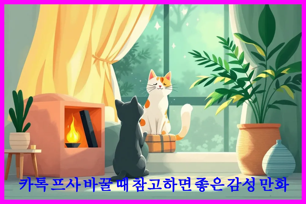 카톡 프사 바꿀 때 참고하면 좋은 감성 만화
