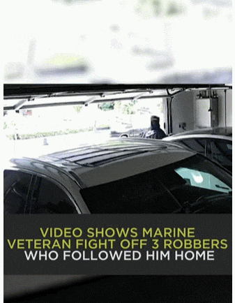 역시 한국해병대...퇴역군인&#44; 미국에서 강도 3명 격퇴 VIDEO: 3 men follow Marine veteran to OC home and attempt robbery
