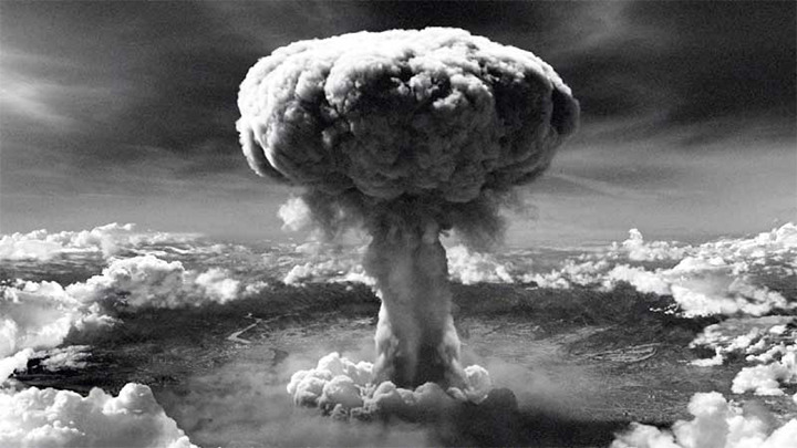 일본 원자폭탄 투하 장면