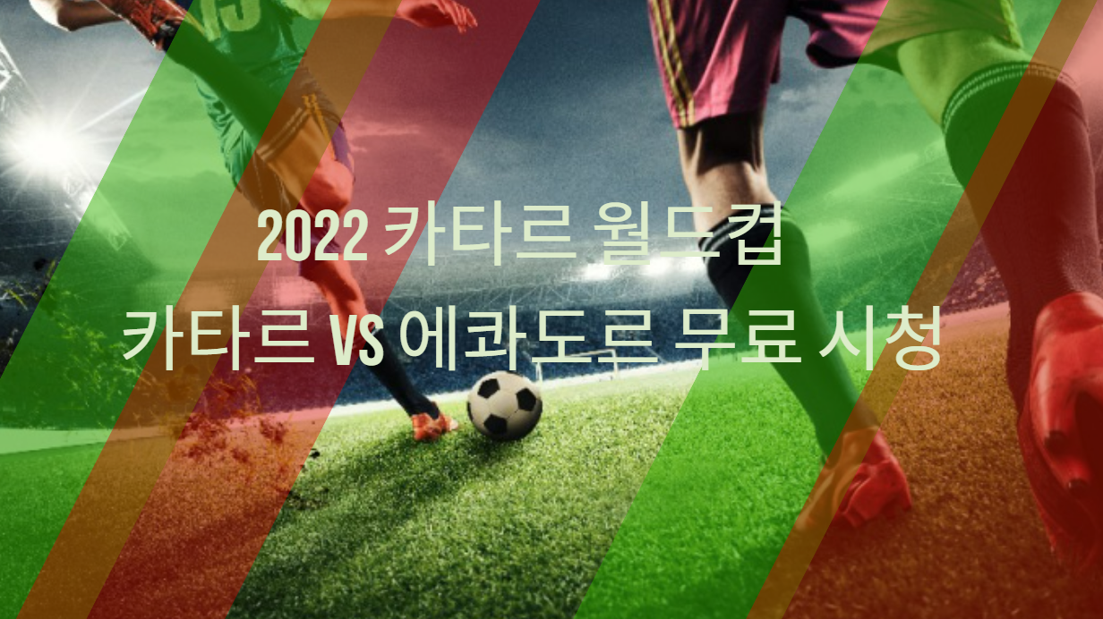  2022 카타르월드컵  A조 카타르 vs 에콰도르 무료 시청 개막 일정 및 시간