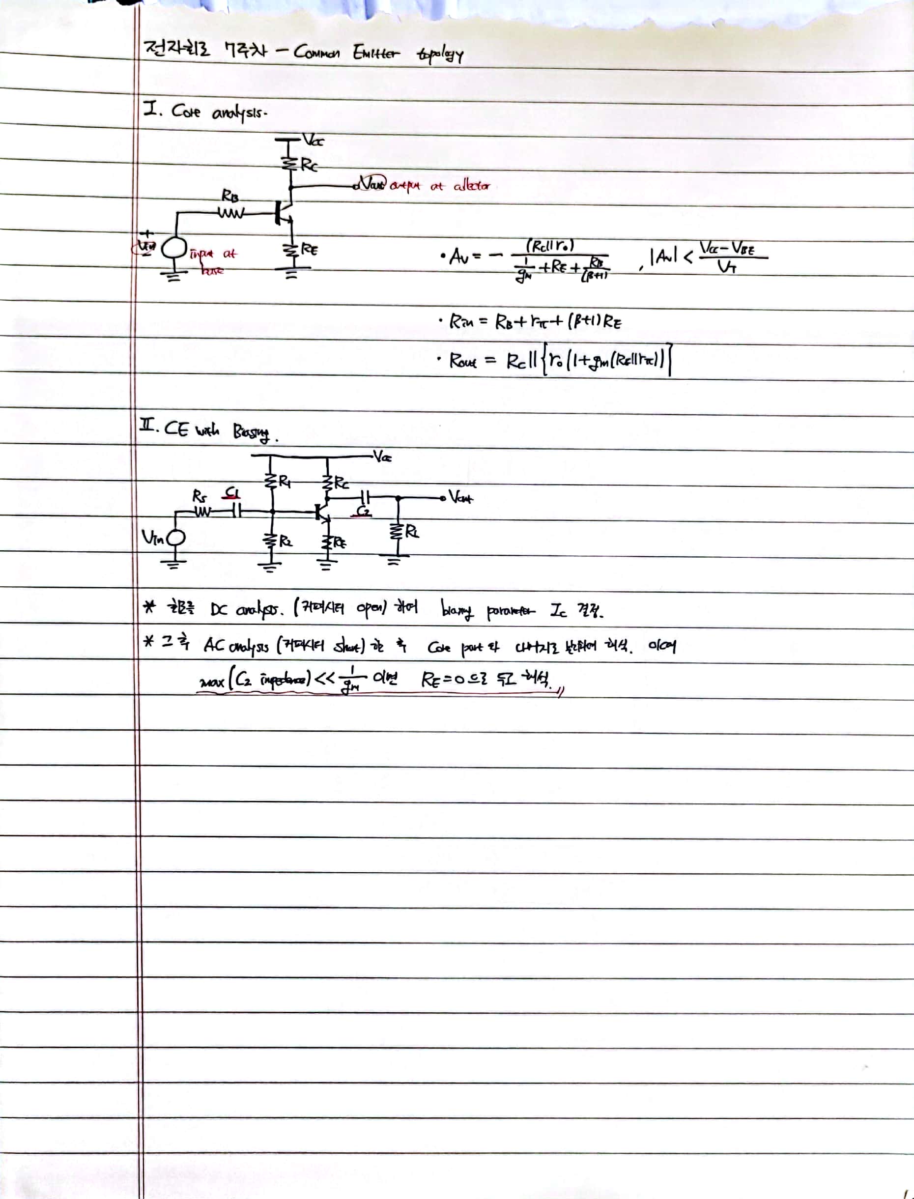  Common Emitter Topology