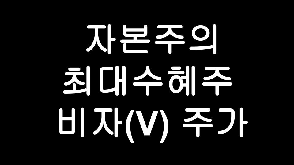  [미국주식] 자본주의시대에 든든한 경기방어주 VISA 비자카드(V) 주가 및 배당금