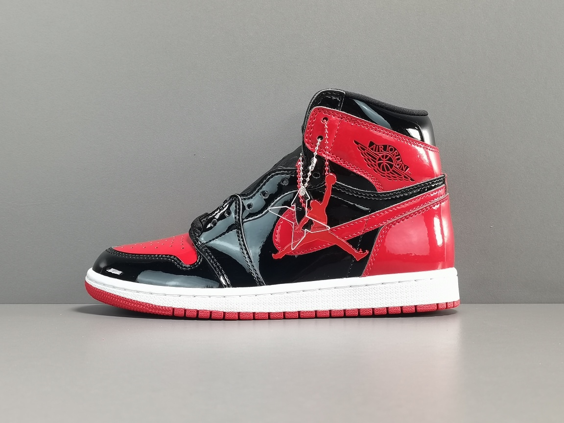  [NIKE] X 나이키 에어조던1 레트로 하이 OG 브레드 패턴트 BRED PATENT 555088-063