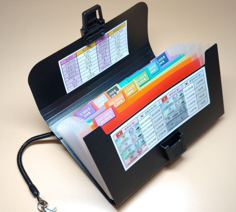 포켓파일에-베트남-돈-기입한-사진