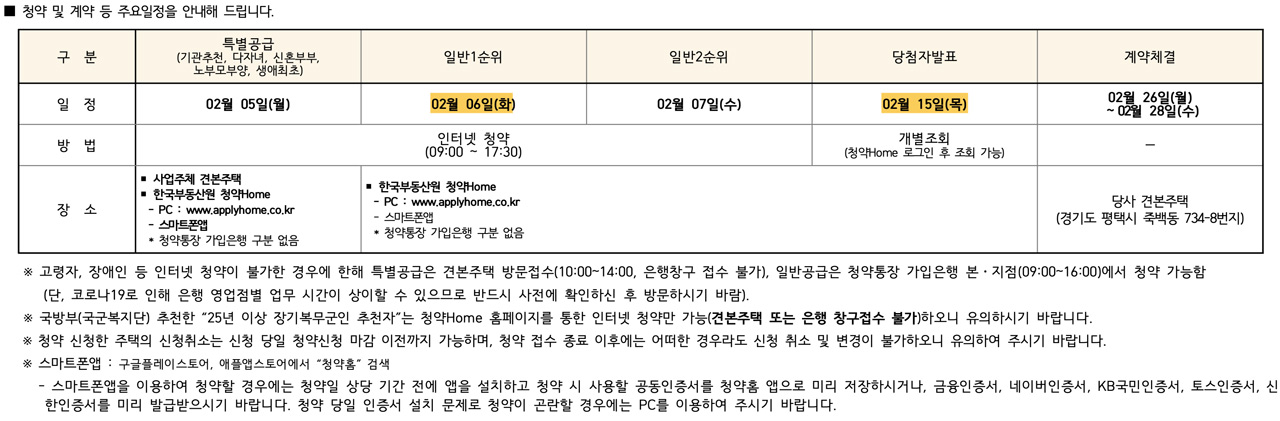 평택-브레인시티대광로제비앙그랜드센텀-청약일정