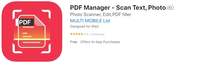 PDF Manager - Scan Text&#44; Photo