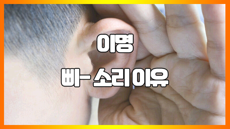  이명 증상, 귀에서 삐 소리가 나는 이유