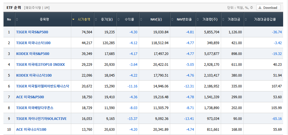 🔹 해외 ETF