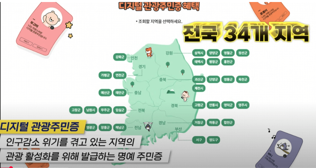 디지털 관광 주민증 혜택