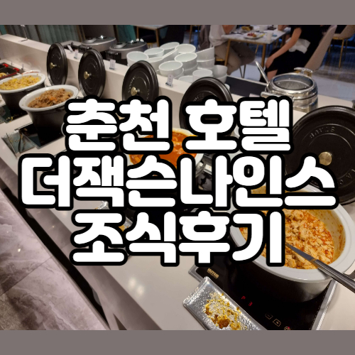  춘천 더잭슨나인스 호텔 조식 내돈내산 솔직후기