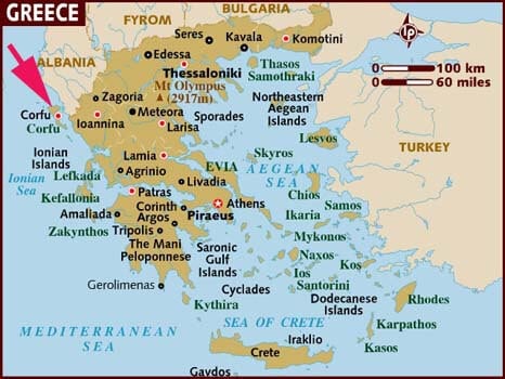 세르비아 대후퇴 케르키라(코르푸) 섬 후퇴
