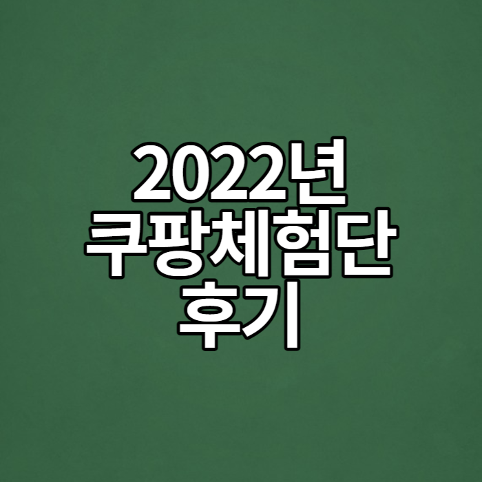 2022년 쿠팡체험단 선정 후기, 선정 잘되는 법?