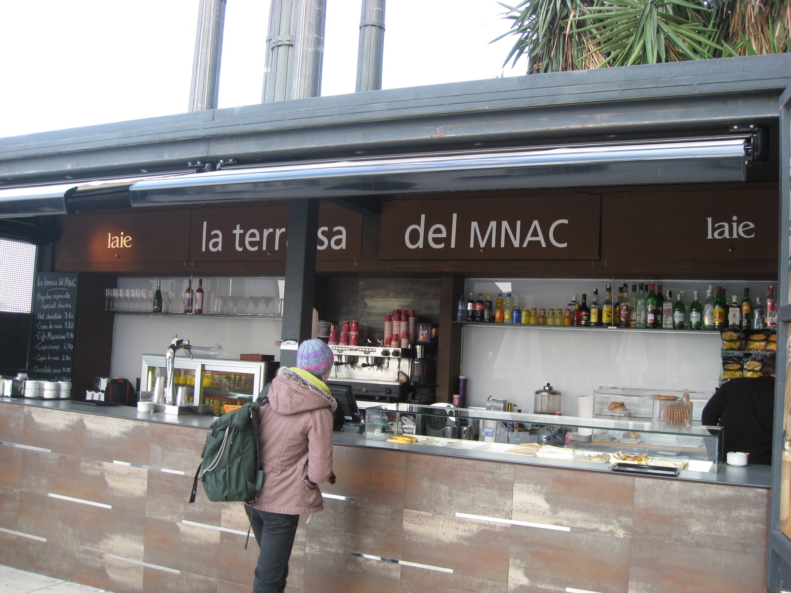 카탈루냐 국립미술관 MNAC 야외 카페