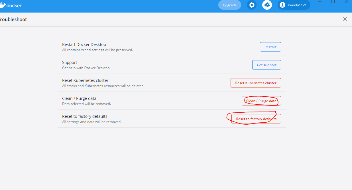  windows docker  kubernetes fail to start