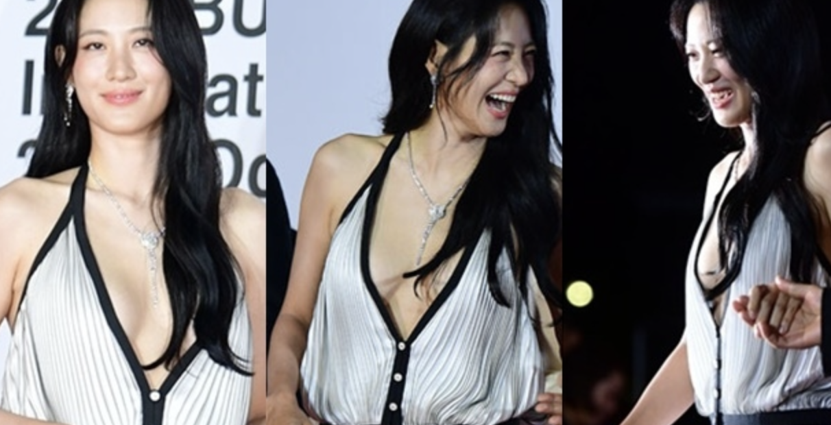 수현 부산국제영화제 화려한 레드카펫 드레스