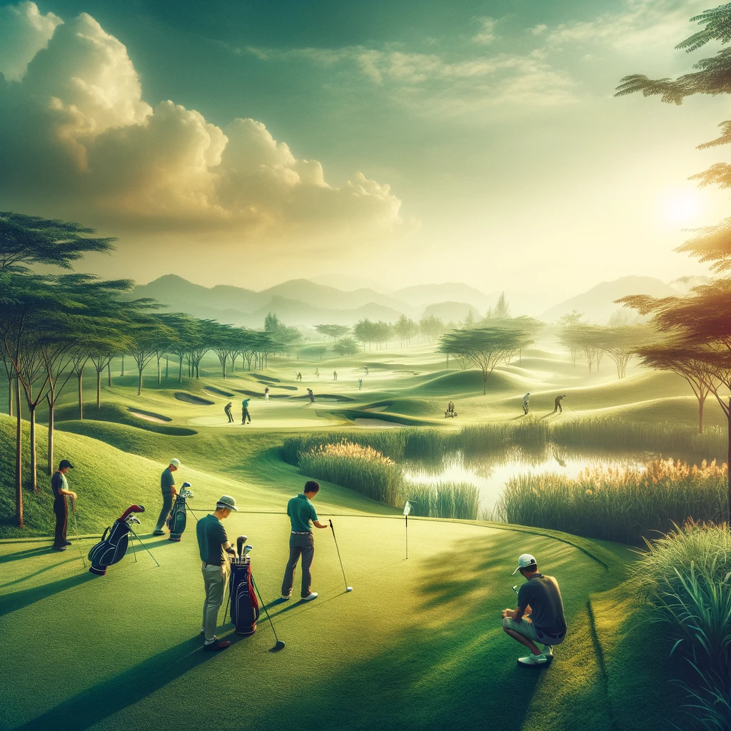 골프 vs 스노우보드: 계절 스포츠의 대비 - 골프: 온화한 풍경과 전략적인 게임
