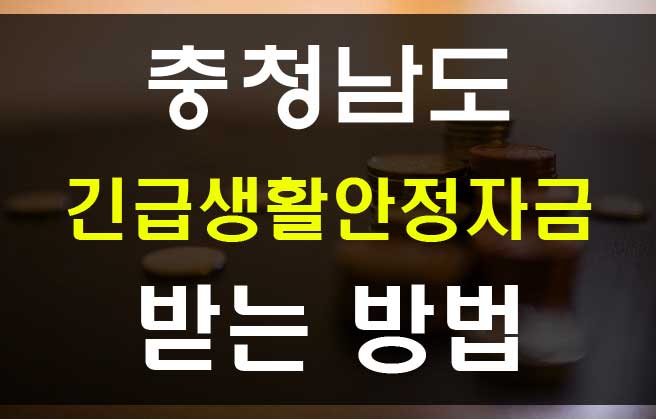  충청남도 긴급재난지원금 긴급생활안정자금 100만원 신청방법