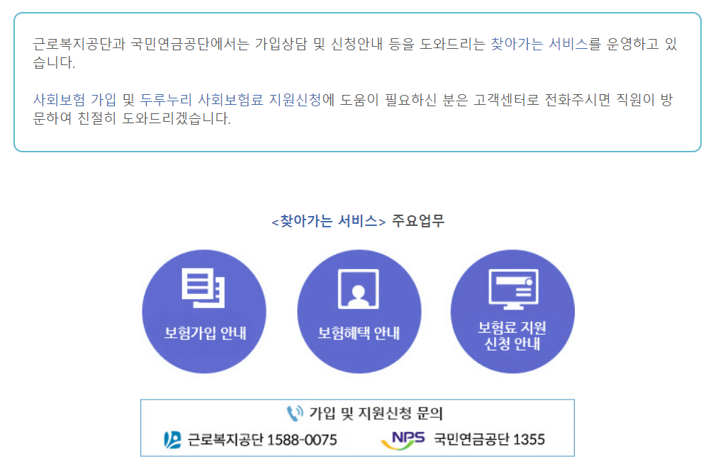 두루누리 지원금액 대상자 조회 신청방법