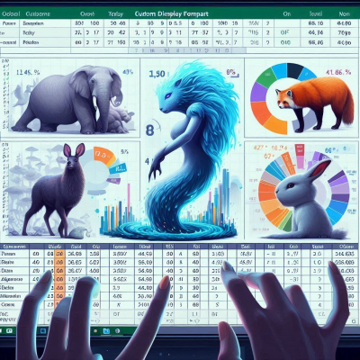 동물들의 데이터를 분석하는 화면