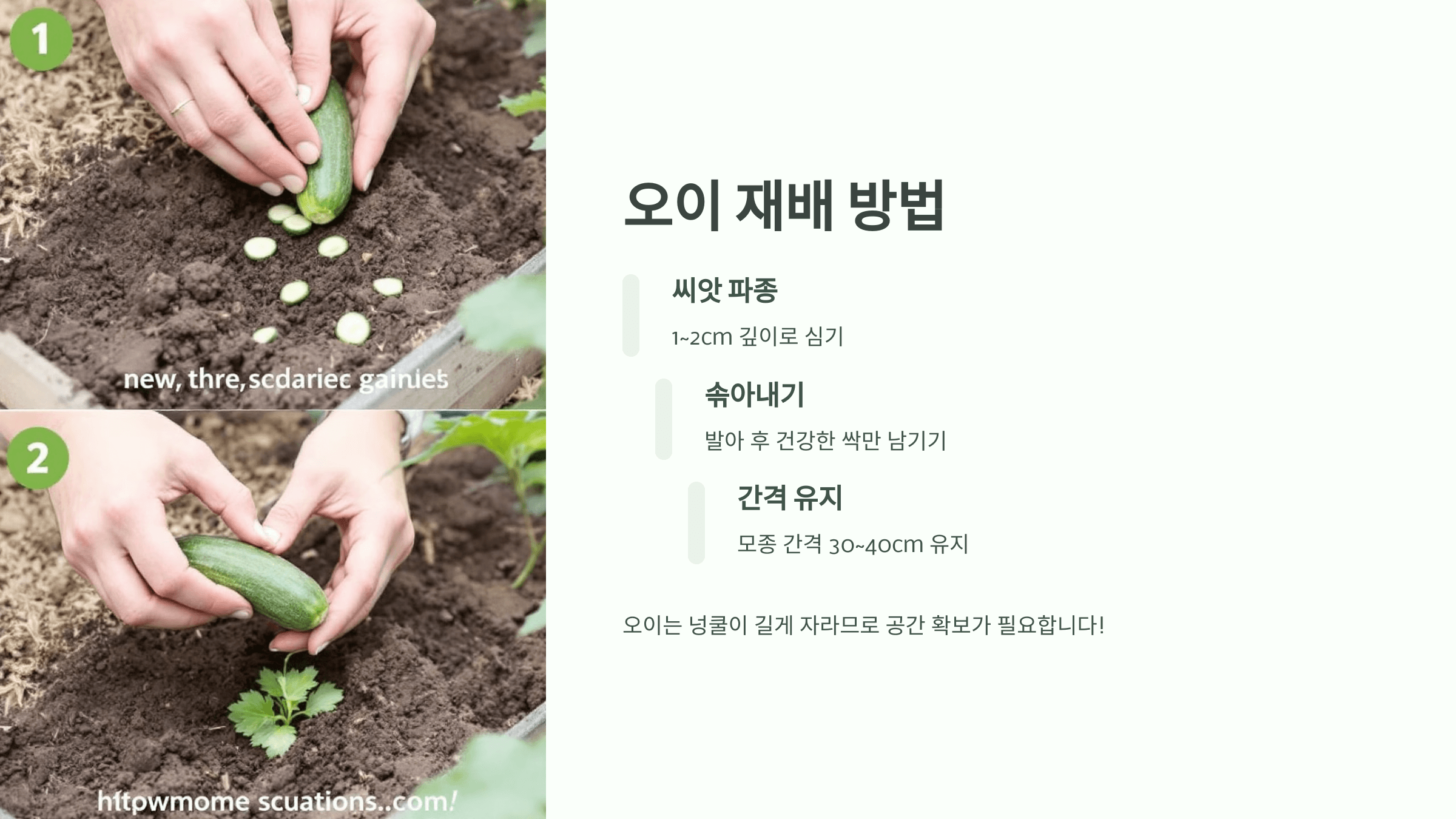 오이 사진입니다.