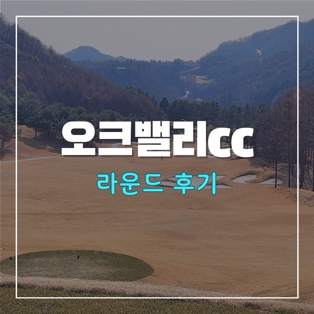 오크밸리cc 골프 라운드 후기