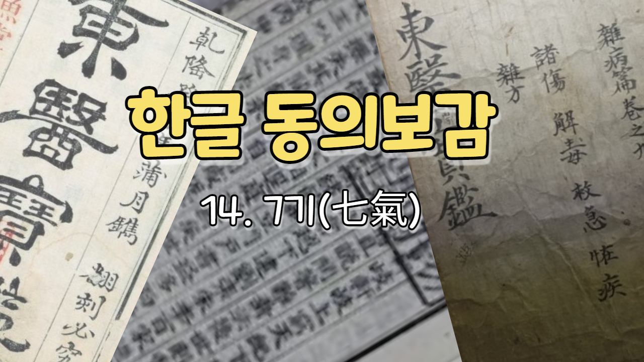  14. 7기(七氣)  ( 내경편  기 )