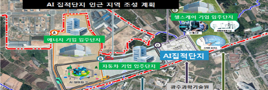  광주 인공지능(AI)산업융합 집적단지 조성사업 11월 22일 첫 삽