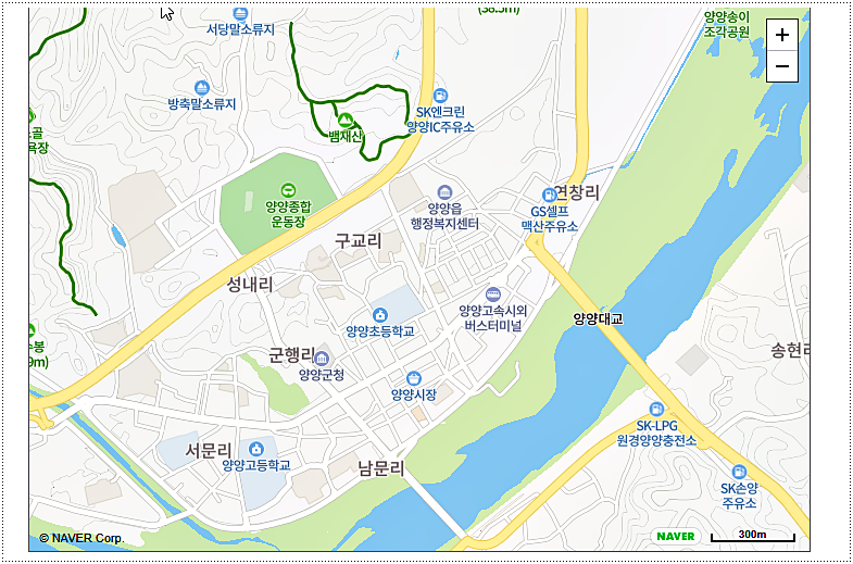  양양시외버스터미널 시간표 및 요금