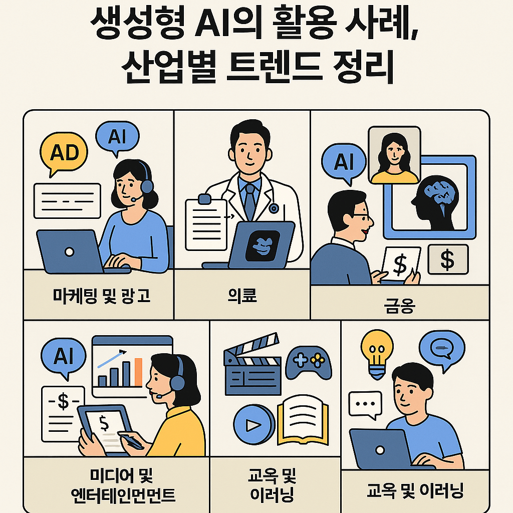 AI를 통한 업무를 보는 모습의 이미지