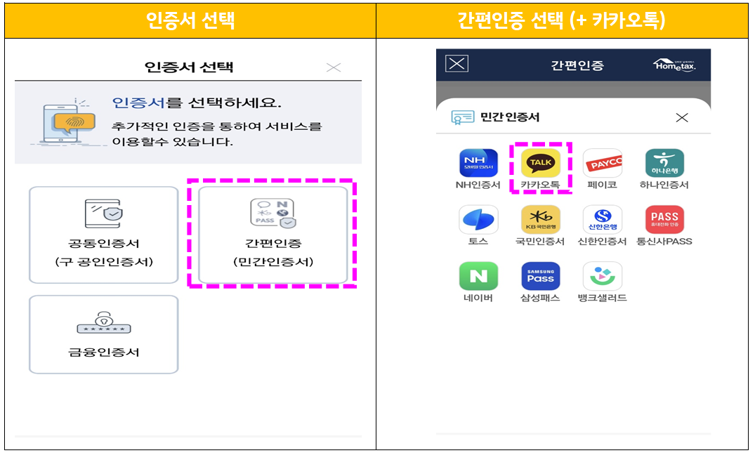 원천징수영수증 인증서