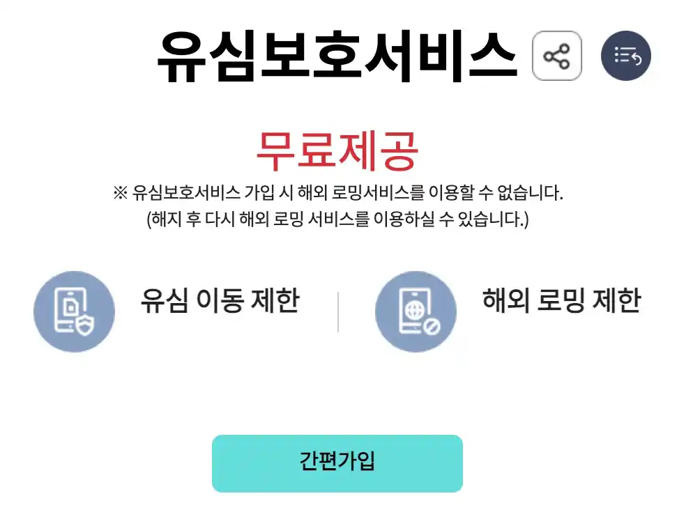 KT 유심보호서비스