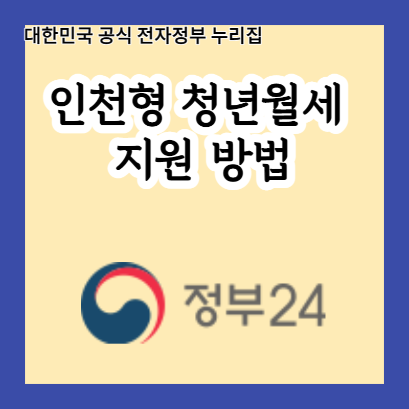  인천형 청년월세 지원사업, 이렇게 하면 최대 240만원까지 받을 수 있다?
