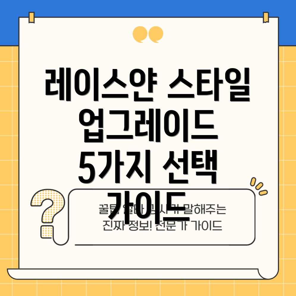 레이스얀최신트렌드아이템스타일업그레이드를위한5가지선택가이드