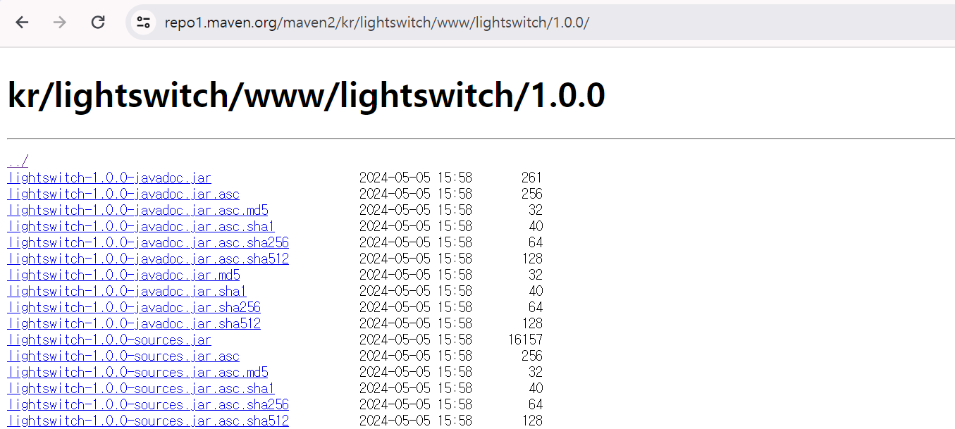 repo1.maven.org 배포 완료