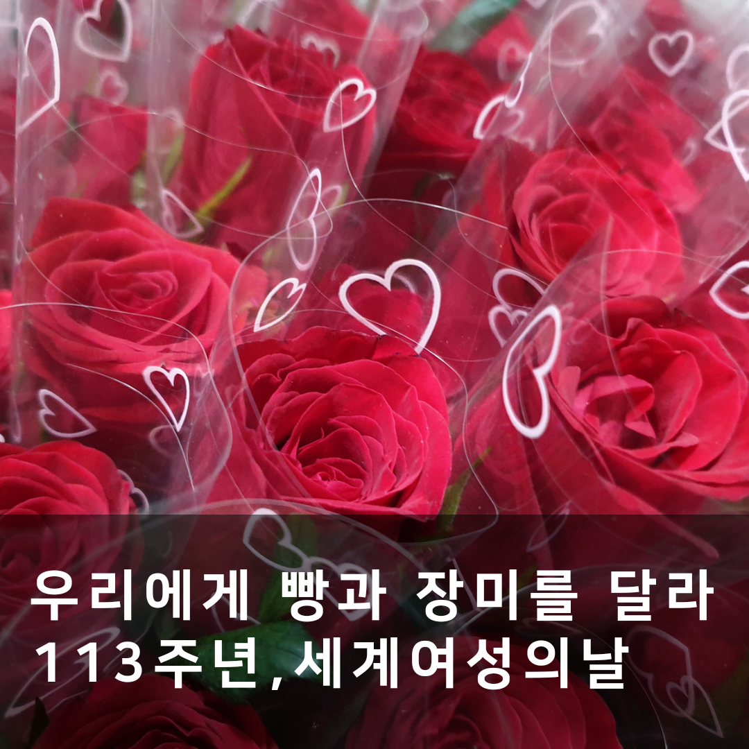  우리에게 빵과 장미를 달라_113주년 세계여성의 날