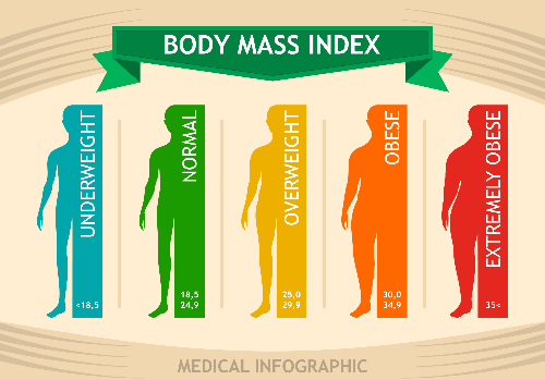BMI 수치와 관련한 대략적인 구분 이미지&#44; Image by svstudioart on Freepik