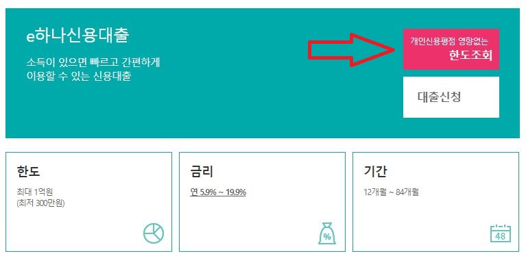 하나캐피탈 간편 신용대출 홈페이지 신청