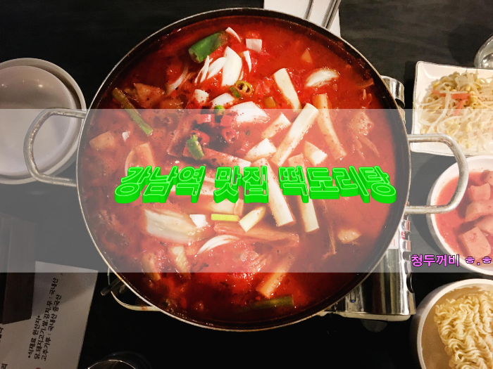  [강남역] 떡도리탕을 먹었습니다